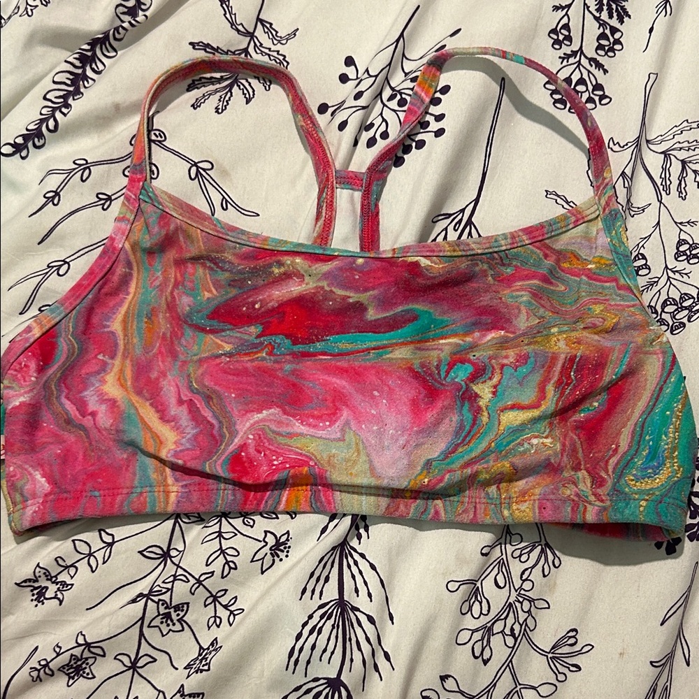Shakti Colorful Swirl Sports Bra